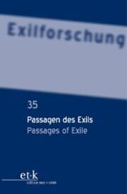 Cover von Passagen des Exils / Passages of Exile