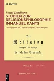 Cover von Studien zur Religionsphilosophie Immanuel Kants