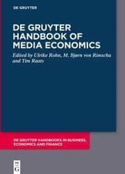 Cover von De Gruyter Handbook of Media Economics