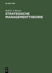 Cover von Strategische Managementtheorie