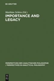 Cover von Importance and Legacy