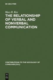Cover von The Relationship of Verbal and Nonverbal Communication