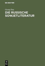 Cover von Die russische Sowjetliteratur