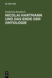 Cover von Nicolai Hartmann und das Ende der Ontologie