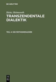 Cover von Die Methodenlehre