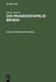Cover von Georg Anton Benda