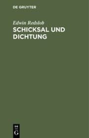 Cover von Schicksal und Dichtung