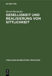 Cover von Geselligkeit und Realisierung von Sittlichkeit