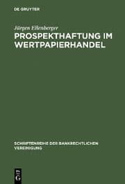 Cover von Prospekthaftung im Wertpapierhandel