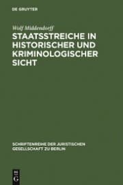 Cover von Staatsstreiche in historischer und kriminologischer Sicht