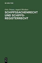 Cover von Schiffssachenrecht und Schiffsregisterrecht