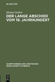 Cover von Der lange Abschied vom 19. Jahrhundert