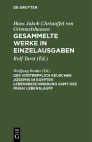 Cover von Des Vortrefflich Keuschen Josephs in Egypten Lebensbeschreibung samt des Musai Lebenslauff