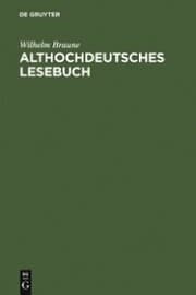 Cover von Althochdeutsches Lesebuch