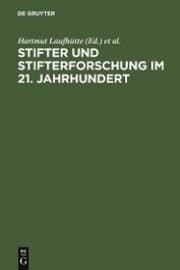 Cover von Stifter und Stifterforschung im 21. Jahrhundert