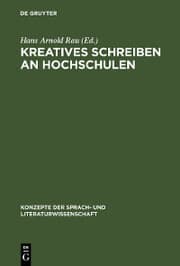 Cover von Kreatives Schreiben an Hochschulen