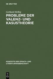 Cover von Probleme der Valenz- und Kasustheorie
