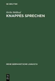 Cover von Knappes Sprechen