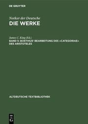 Cover von Boethius' Bearbeitung des »Categoriae« des Aristoteles