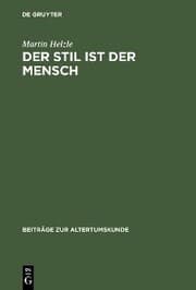 Cover von Der Stil ist der Mensch