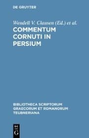 Cover von Commentum Cornuti in Persium