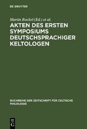 Cover von Akten des ersten Symposiums deutschsprachiger Keltologen