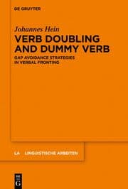 Cover von Verb Doubling and Dummy Verb