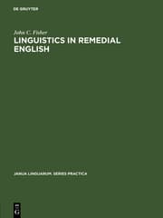 Cover von Linguistics in remedial English