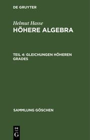 Cover von Gleichungen höheren Grades
