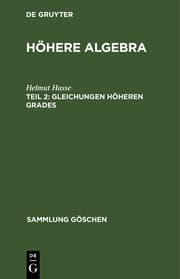 Cover von Gleichungen höheren Grades