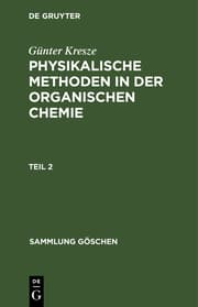 Cover von Physikalische Methoden in der organischen Chemie