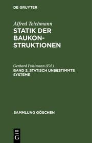 Cover von Statisch unbestimmte Systeme