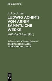 Cover von Des Knaben Wunderhorn