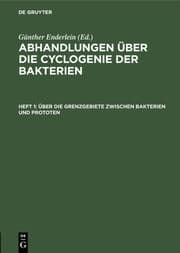 Cover von Über die Grenzgebiete zwischen Bakterien und Prototen