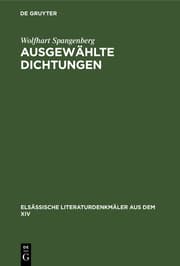 Cover von Ausgewählte Dichtungen
