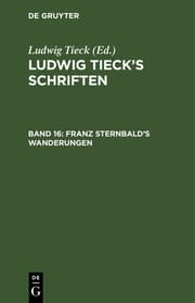 Cover von Franz Sternbald's Wanderungen