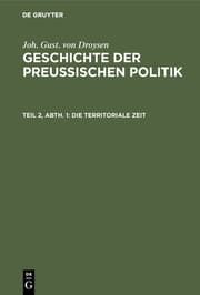 Cover von Geschichte der preußischen Politik