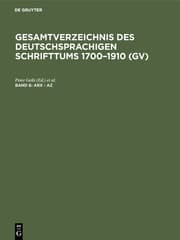 Cover von Arx - Az