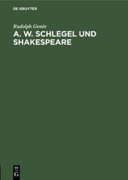 Cover von A.W.Schlegel und Shakespeare