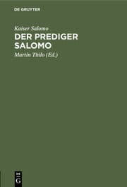 Cover von Der Prediger Salomo