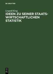 Cover von Ideen zu seiner staatswirtschaftlichen Statistik