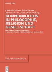 Cover von Kommunikation in Philosophie, Religion und Gesellschaft