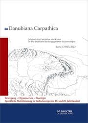 Cover von Danubiana Carpathica 13 (60)/2023