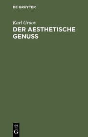 Cover von Der aesthetische Genuss