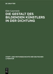 Cover von Die Gestalt des bildenden Künstlers in der Dichtung