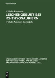 Cover von Leichengeburt bei Ichthyosauriern