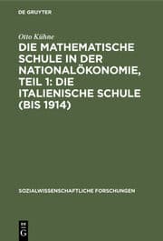 Cover von Die italienische Schule (bis 1914)