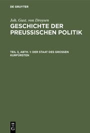Cover von Geschichte der preußischen Politik
