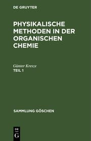 Cover von Physikalische Methoden in der organischen Chemie