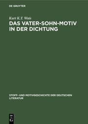 Cover von Das Vater-Sohn-Motiv in der Dichtung